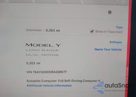 2024 Tesla Model Y Long Range Dual Motor All-Wheel Drive from USA, damaged, VIN 7SAYGDEE5RA326577